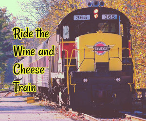 ride the wine and cheese train